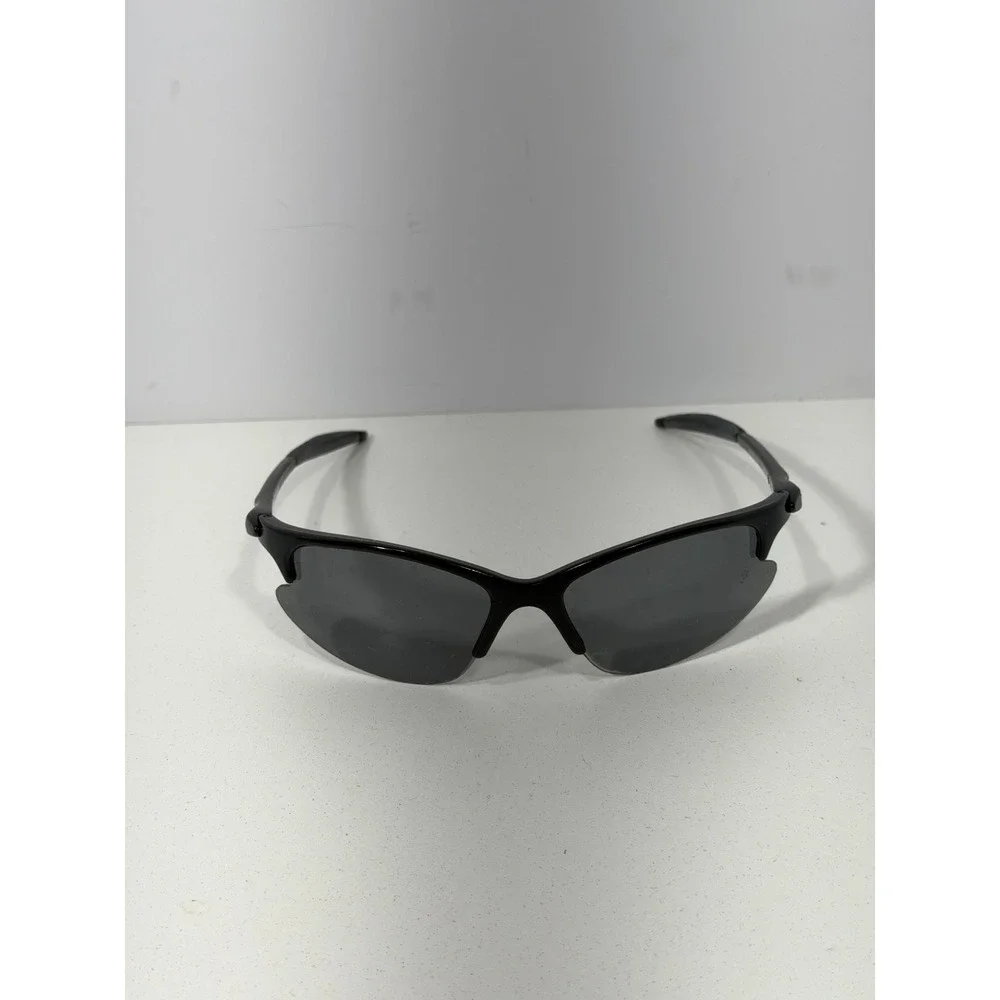 Style Eyes Lowdown Polarized Sport Sunglasses Black Wrap Frame Gray Lens Y2k 90s